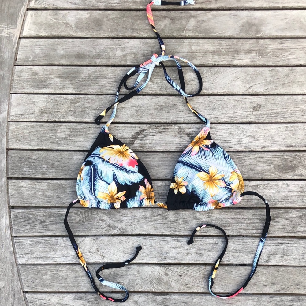 ROXY floral bikini top